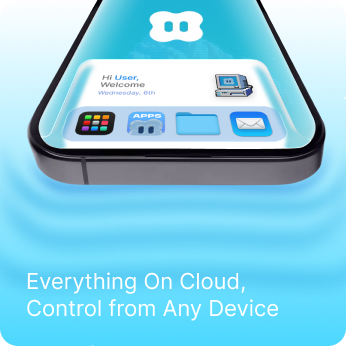 Cloud workspace available through a responsive mobile web interface