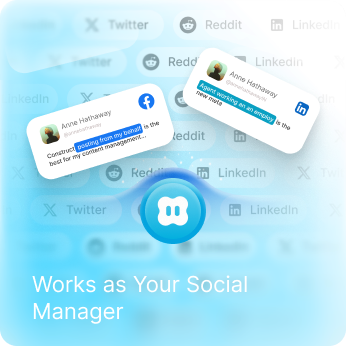 Uses supported connected social applications when the required actions are available
